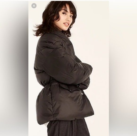 J CREW Signature Puffer Black Women's XL Jacket WORN ONCE - Picture 4 of 16